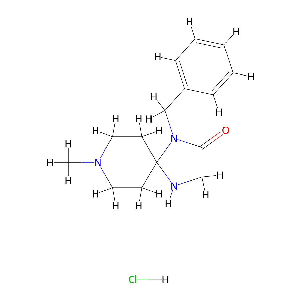 Simufilam (hydrochloride) molecular structure, CAS 2480226-07-9
