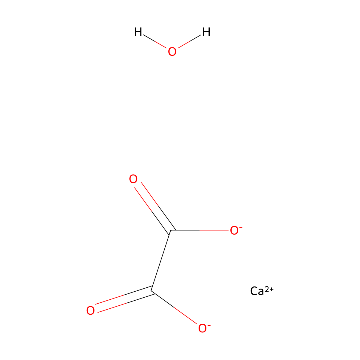 Calcium Oxalate Monohydrate molecular structure, CAS 24804-31-7