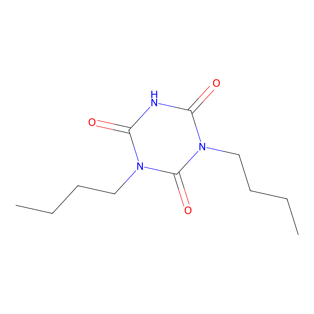 1,3-Dibutyl-1,3,5-triazinane-2,4,6-trione molecular structure, CAS 24807-33-8