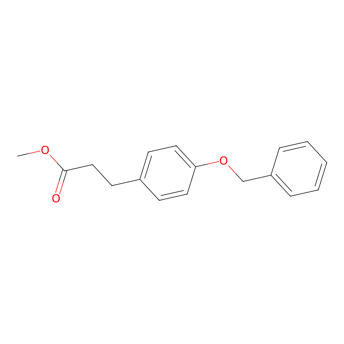 Methyl 3-[4-(benzyloxy)phenyl]propanoate molecular structure, CAS 24807-40-7