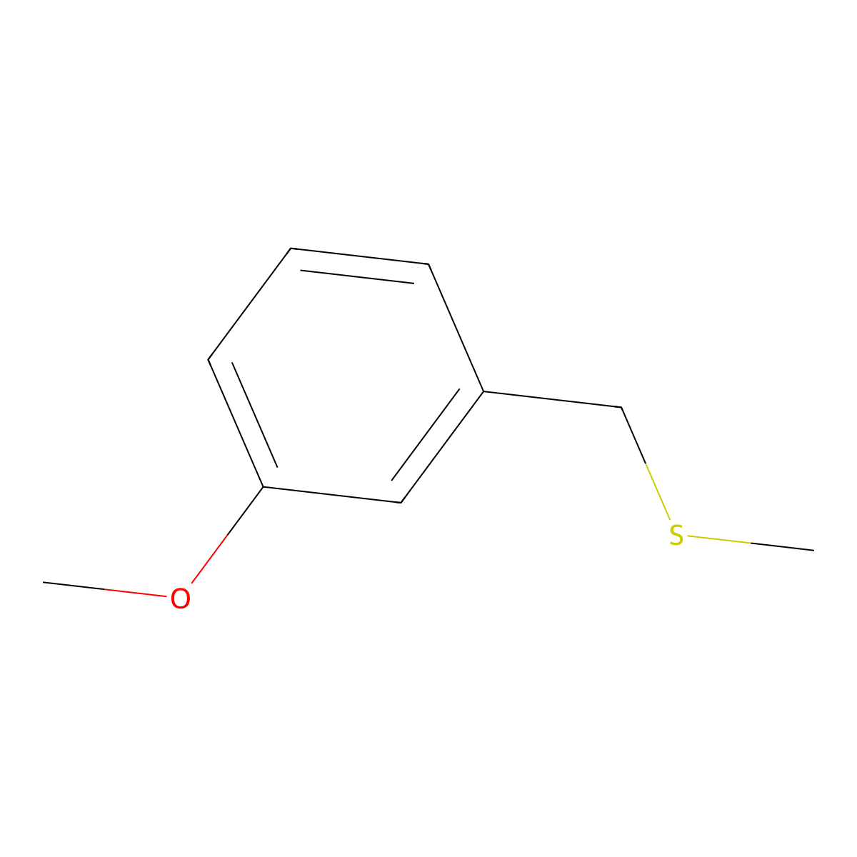 3-Methoxybenzyl methyl sulfide molecular structure, CAS 24807-52-1