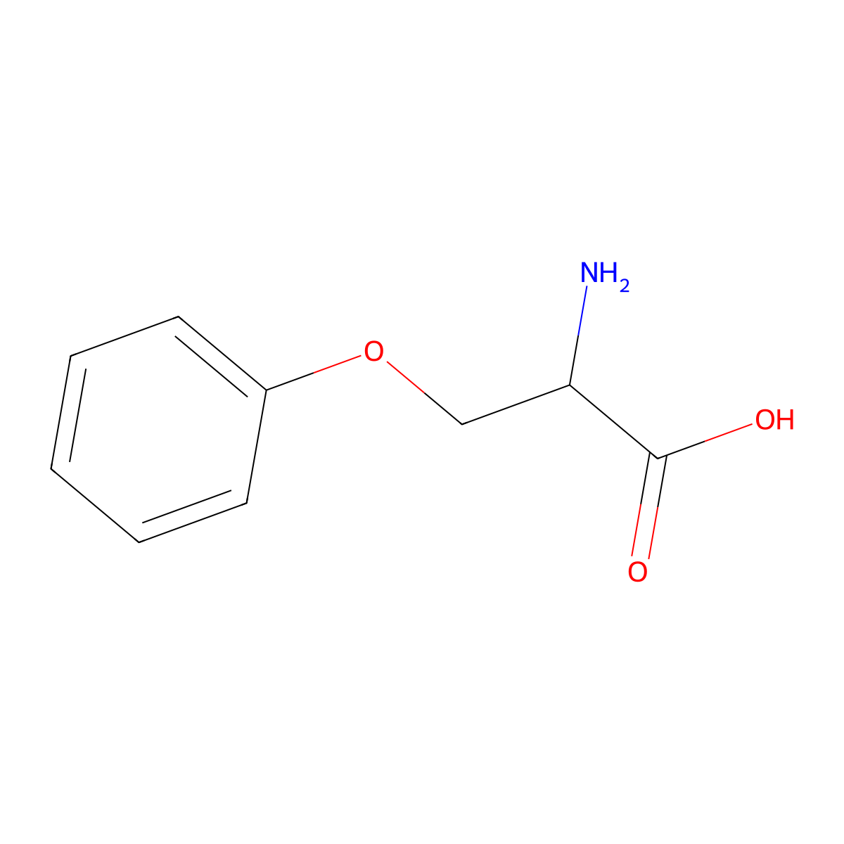 O-Phenyl-L-serine molecular structure, CAS 24807-63-4