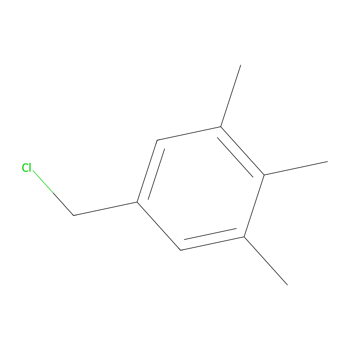 5-(Chloromethyl)-1,2,3-trimethylbenzene molecular structure, CAS 24812-20-2