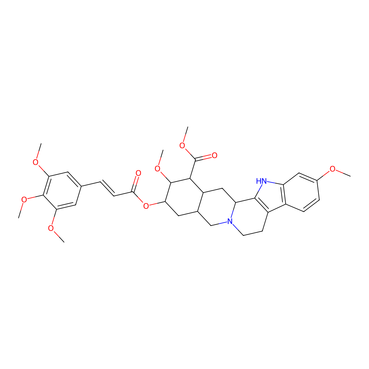 Rescinnamine molecular structure, CAS 24815-24-5