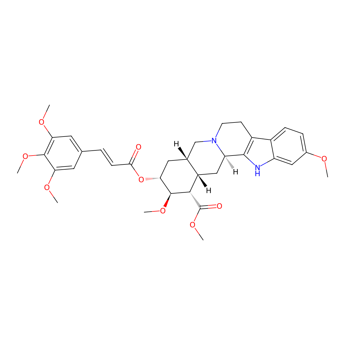 Rescinnamine molecular structure, CAS 24815-24-5