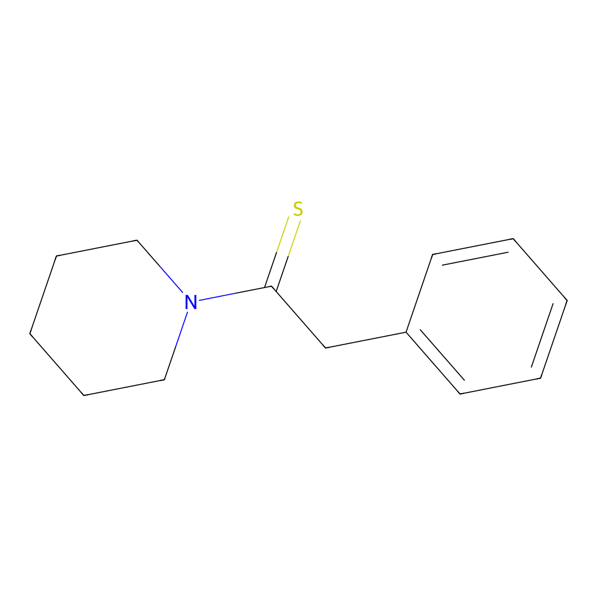1-(2-Phenylethanethioyl)piperidine molecular structure, CAS 24815-46-1