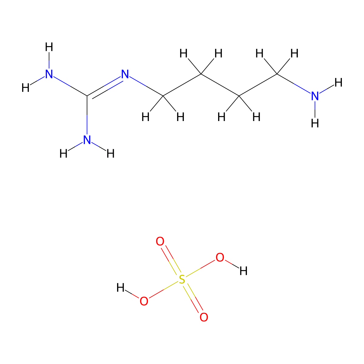 Agmatine Sulfate molecular structure, CAS 2482-00-0