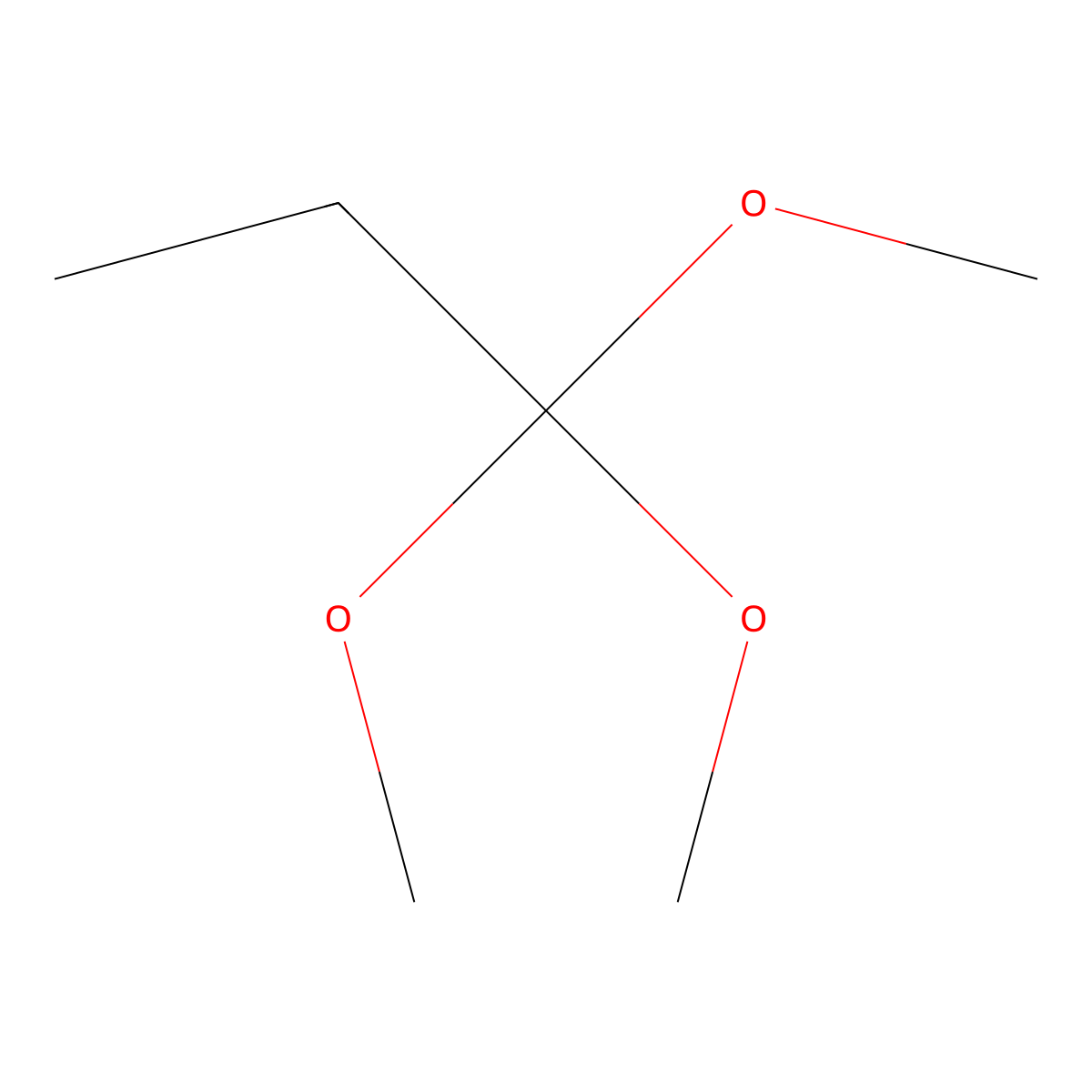 1,1,1-Trimethoxypropane molecular structure, CAS 24823-81-2