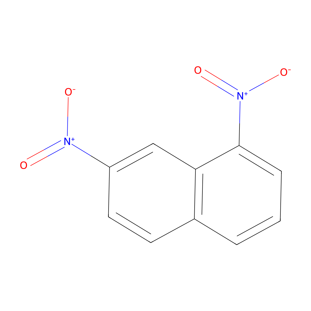 1,7-Dinitronaphthalene molecular structure, CAS 24824-25-7