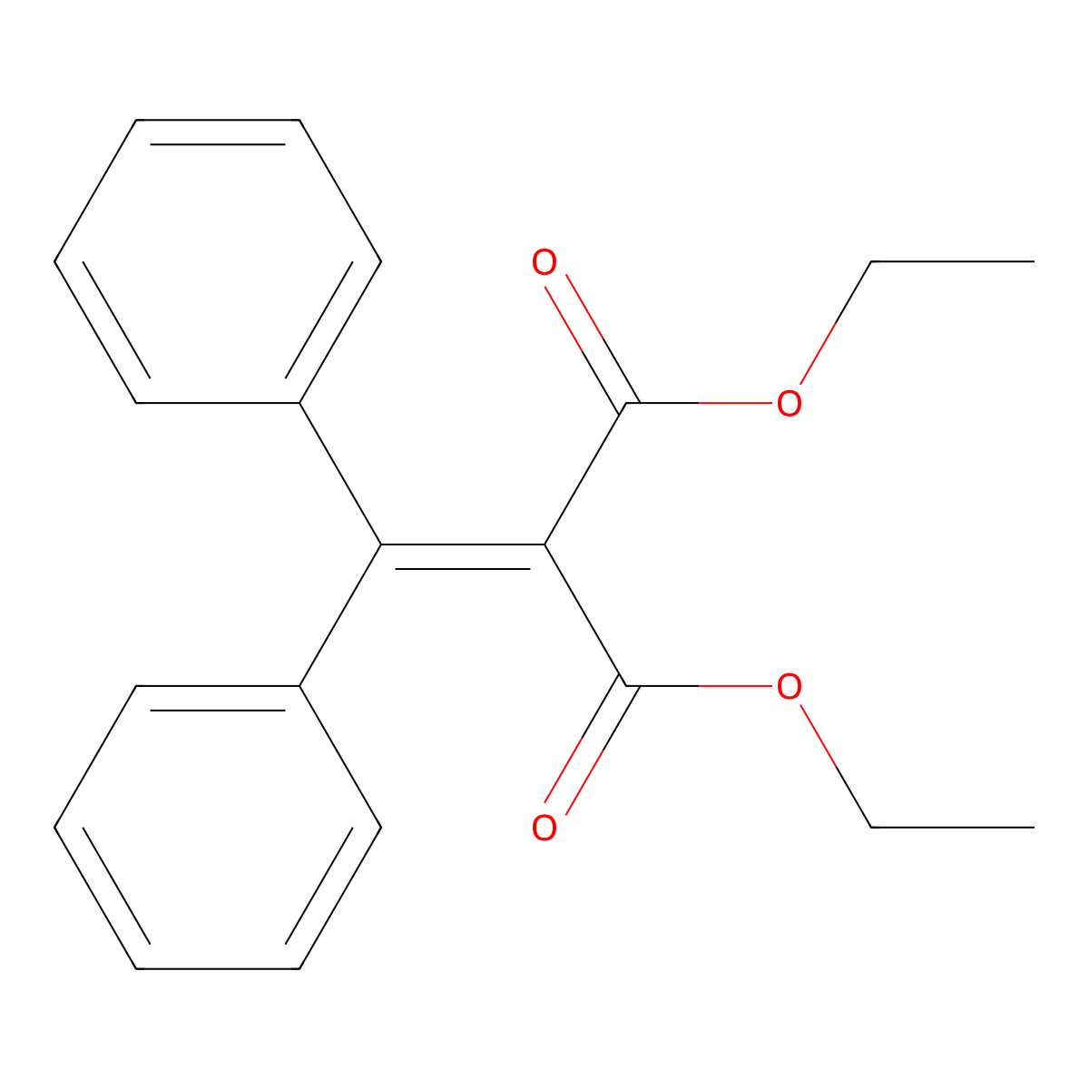 Diethyl (diphenylmethylene)malonate molecular structure, CAS 24824-36-0