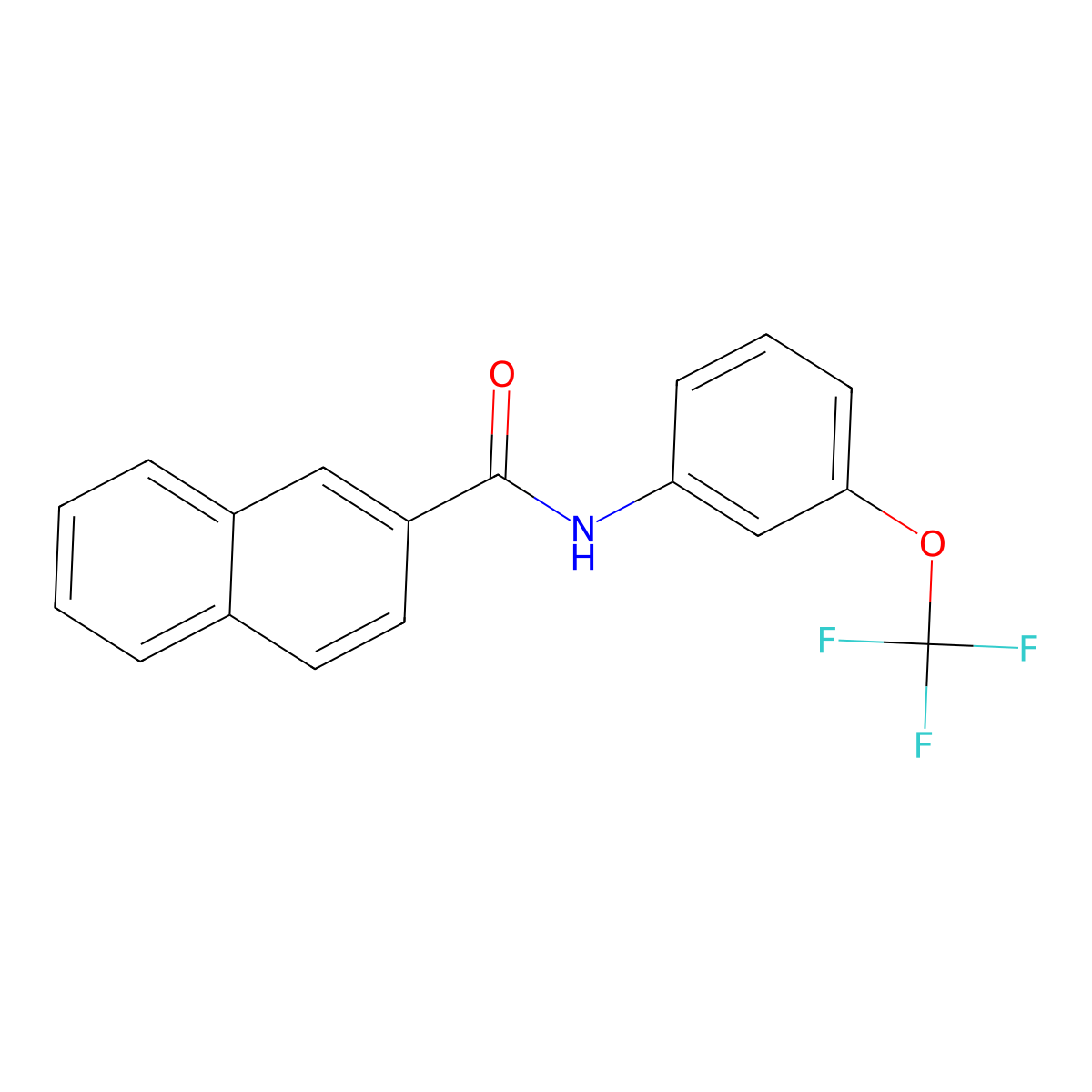 N-[3-(trifluoromethoxy)phenyl]naphthalene-2-carboxamide molecular structure, CAS 248251-27-6