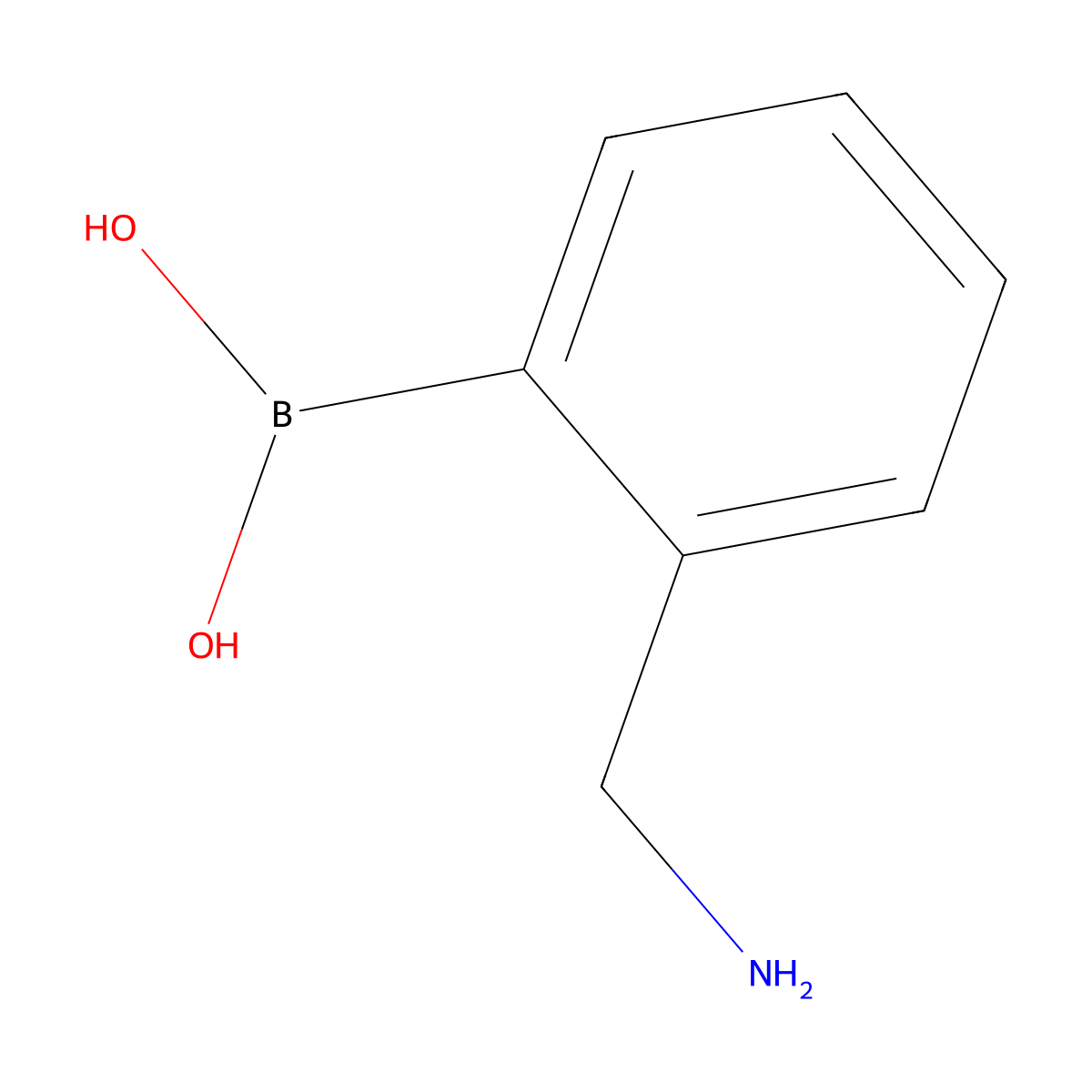 [2-(Aminomethyl)phenyl]boronic acid molecular structure, CAS 248274-03-5