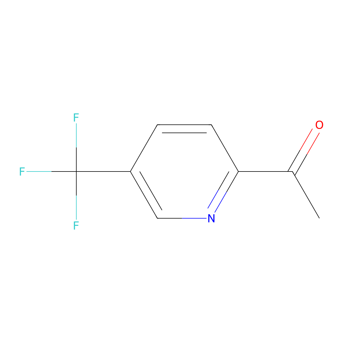 1-[5-(Trifluoromethyl)pyridin-2-yl]ethan-1-one molecular structure, CAS 248274-16-0