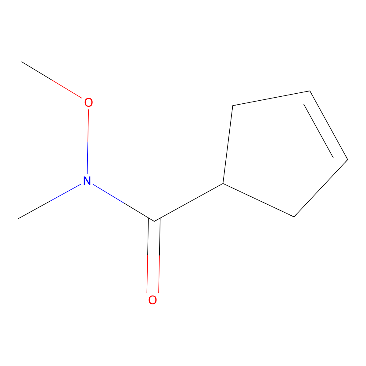 N-Methoxy-N-methyl-3-cyclopentenecarboxamide molecular structure, CAS 248275-70-9
