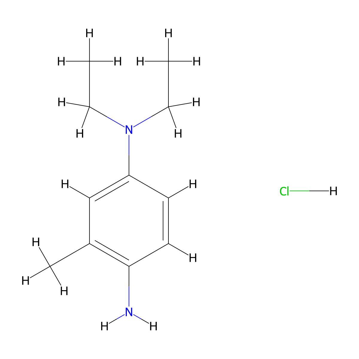 N,N-Diethyltoluene-2,5-diamine hydrochloride molecular structure, CAS 24828-38-4