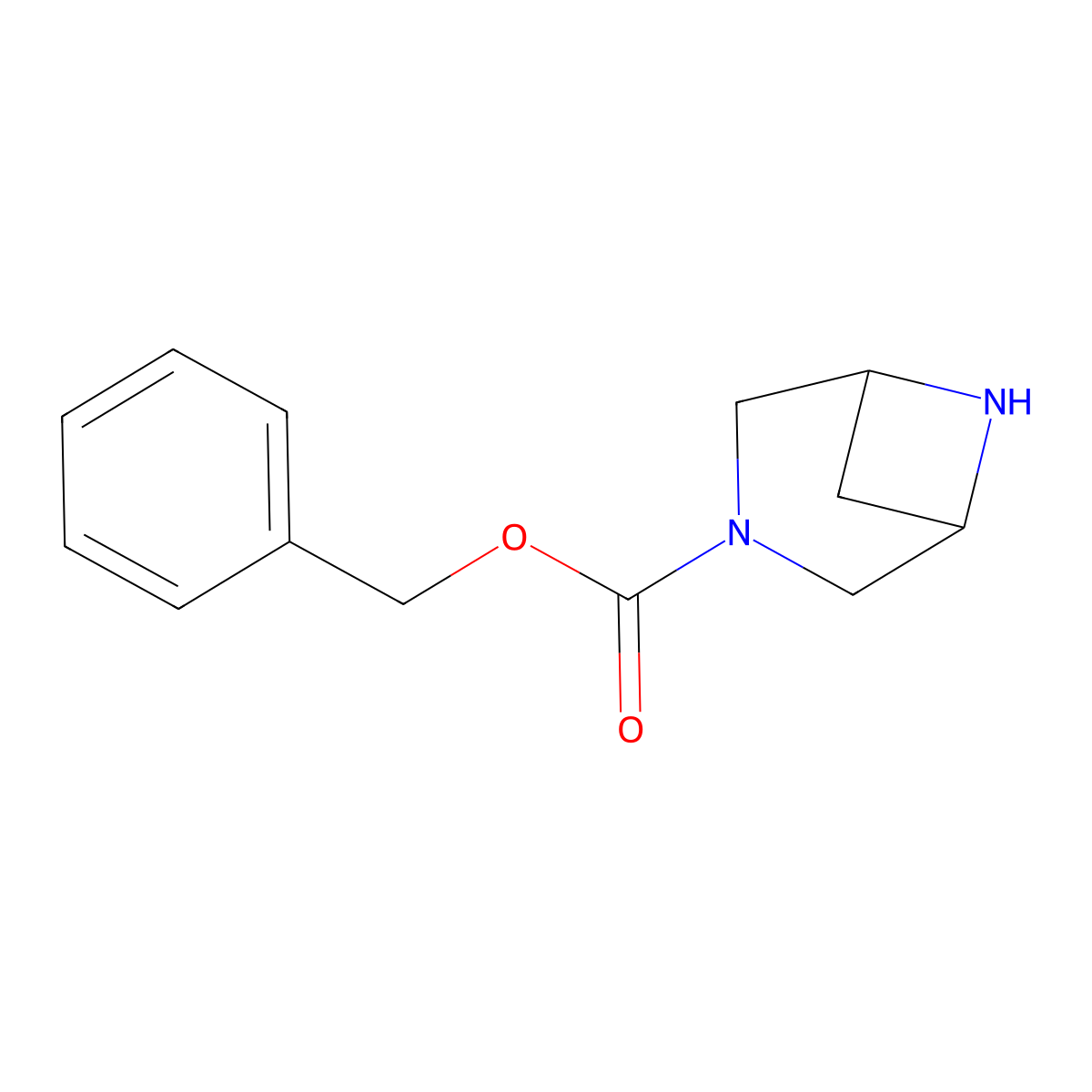 3,6-Diaza-bicyclo[3.1.1]heptane-3-carboxylic acid benzyl ester molecular structure, CAS 2482890-05-9