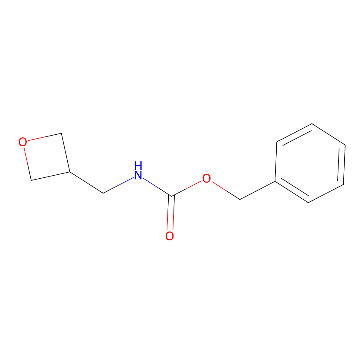 Oxetan-3-ylmethyl-carbamic acid benzyl ester molecular structure, CAS 2482890-08-2