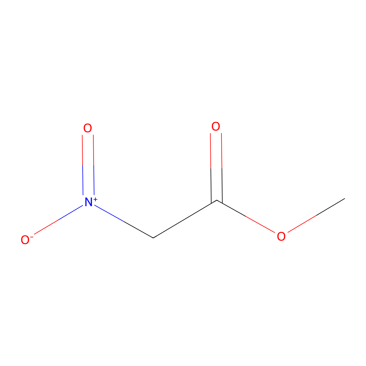 Methyl 2-nitroacetate molecular structure, CAS 2483-57-0