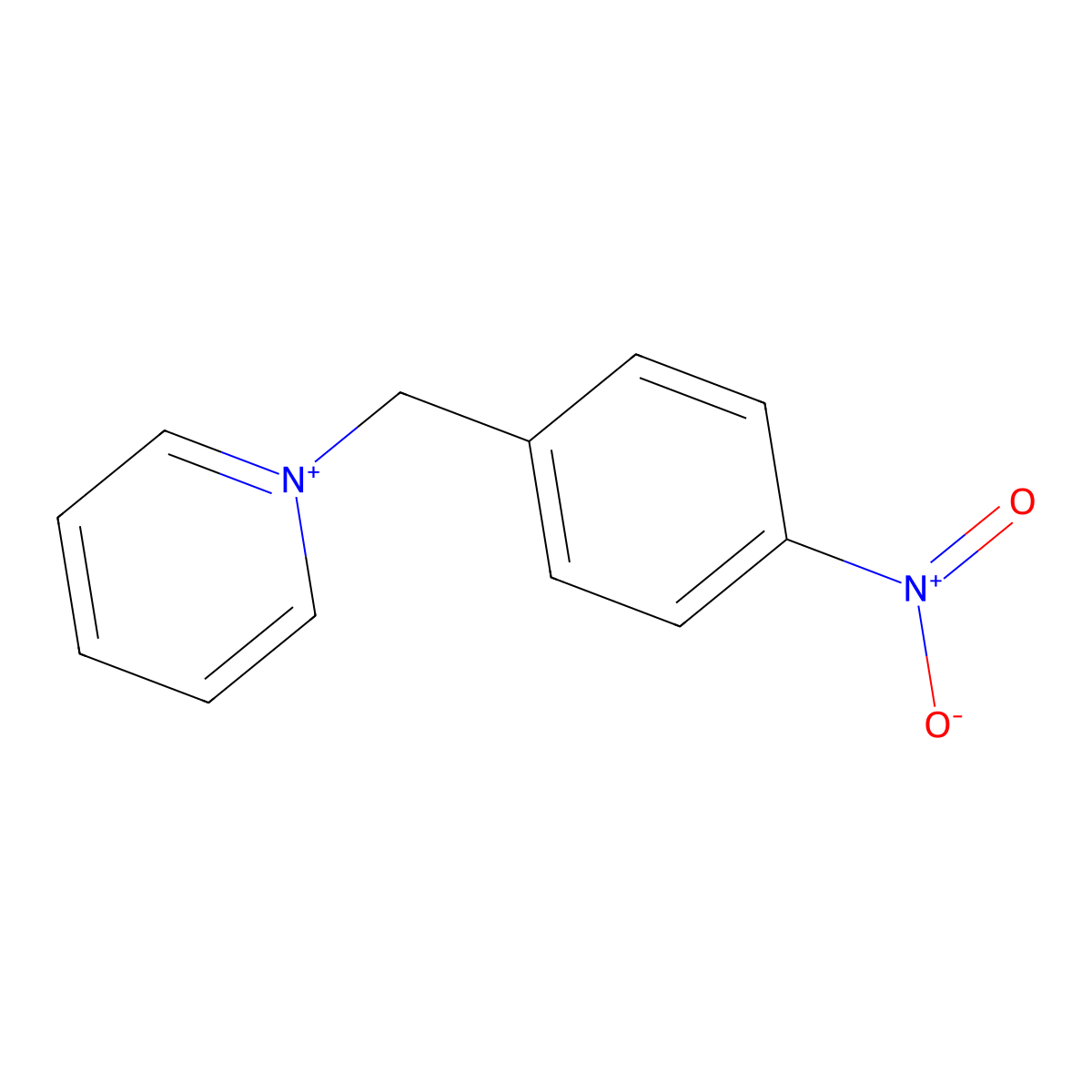 1-[(4-Nitrophenyl)methyl]pyridin-1-ium molecular structure, CAS 24837-70-5