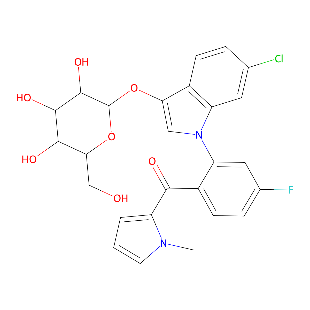 484 beta-D-glucopyranoside, Biosynth Patent: EP 2427431 and US 8940909 molecular structure, CAS 2484872-58-2