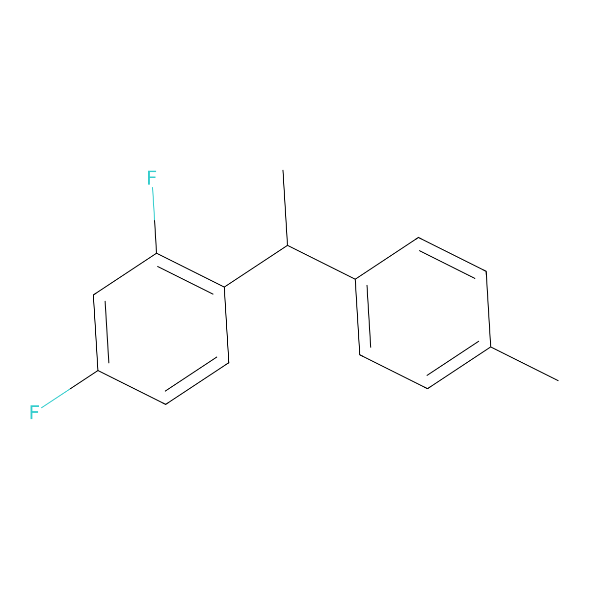 2,4-Difluoro-1-(1-(p-tolyl)ethyl)benzene molecular structure, CAS 2484888-98-2