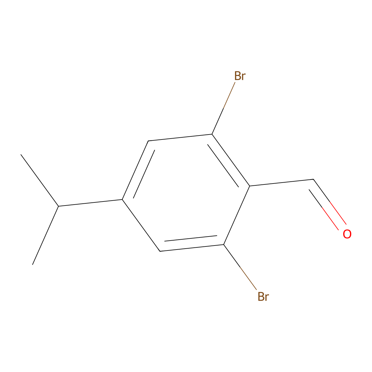 2,6-Dibromo-4-isopropylbenzaldehyde molecular structure, CAS 2484889-11-2