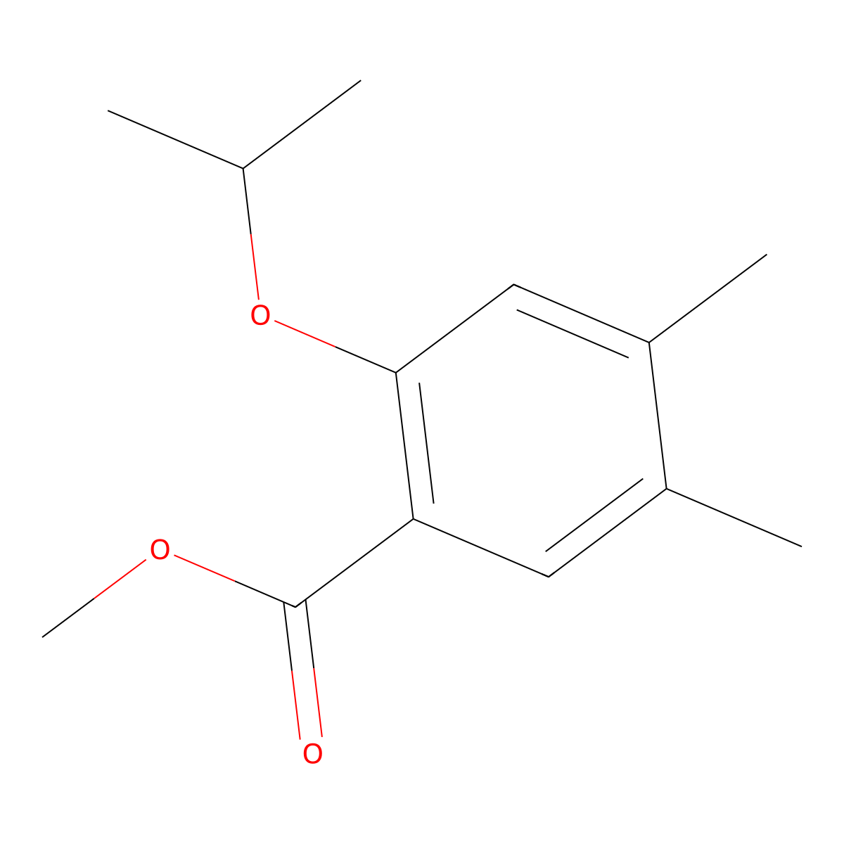 Methyl 2-isopropoxy-4,5-dimethylbenzoate molecular structure, CAS 2484889-26-9
