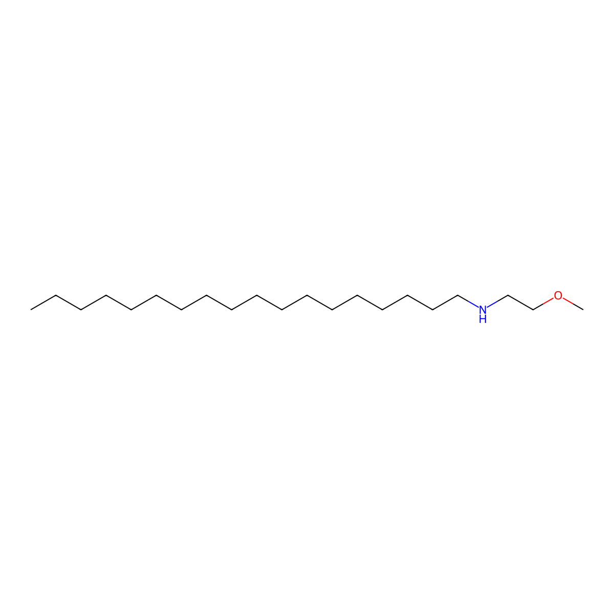 N-(2-methoxyethyl)octadecan-1-amine molecular structure, CAS 2484919-96-0