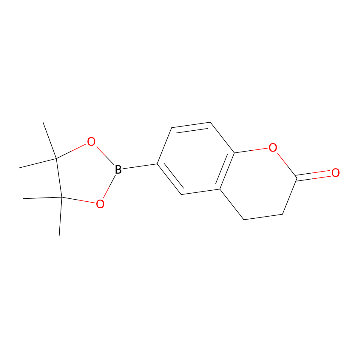 6-(4,4,5,5-Tetramethyl-1,3,2-dioxaborolan-2-yl)chroman-2-one molecular structure, CAS 2484920-14-9