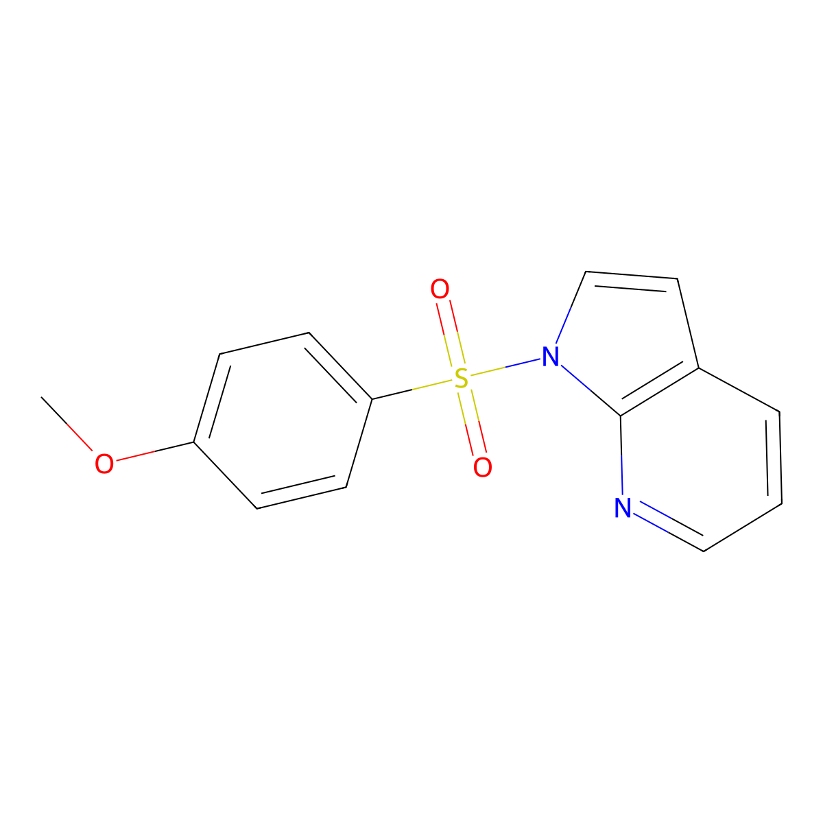1-((4-Methoxyphenyl)sulfonyl)-1H-pyrrolo[2,3-b]pyridine molecular structure, CAS 2485020-27-5
