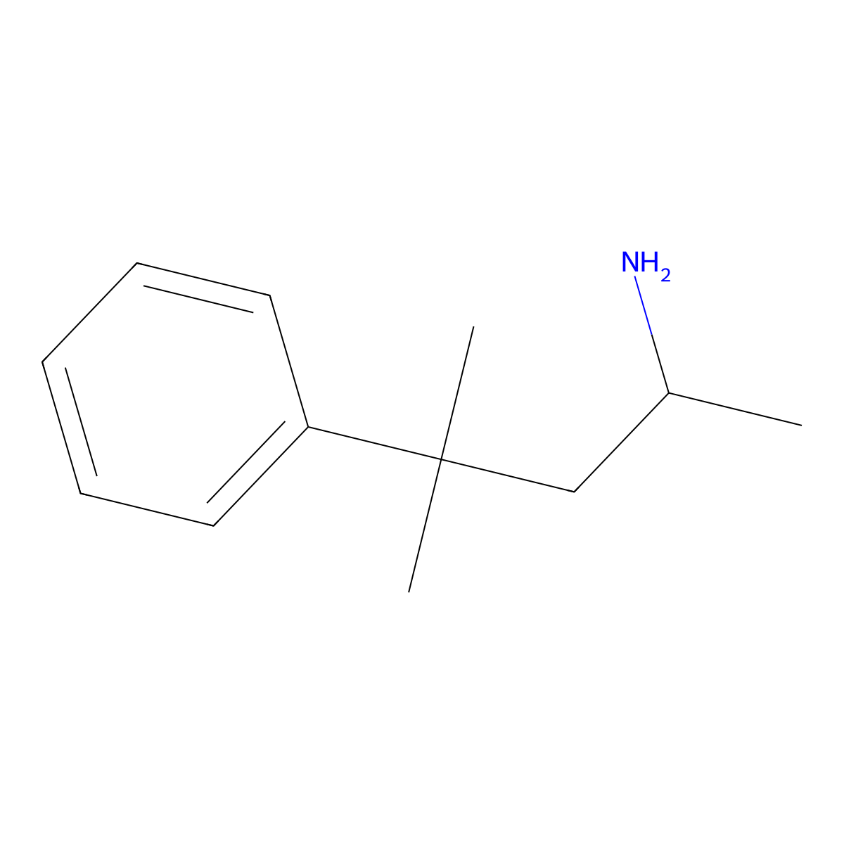 4-Methyl-4-phenylpentan-2-amine molecular structure, CAS 24854-91-9