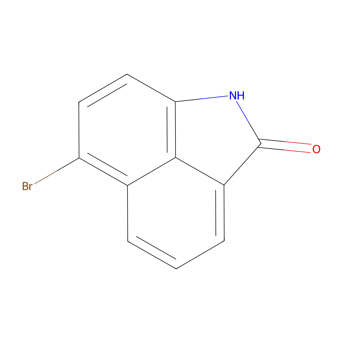 5-Bromo-8-naphtholactam molecular structure, CAS 24856-00-6