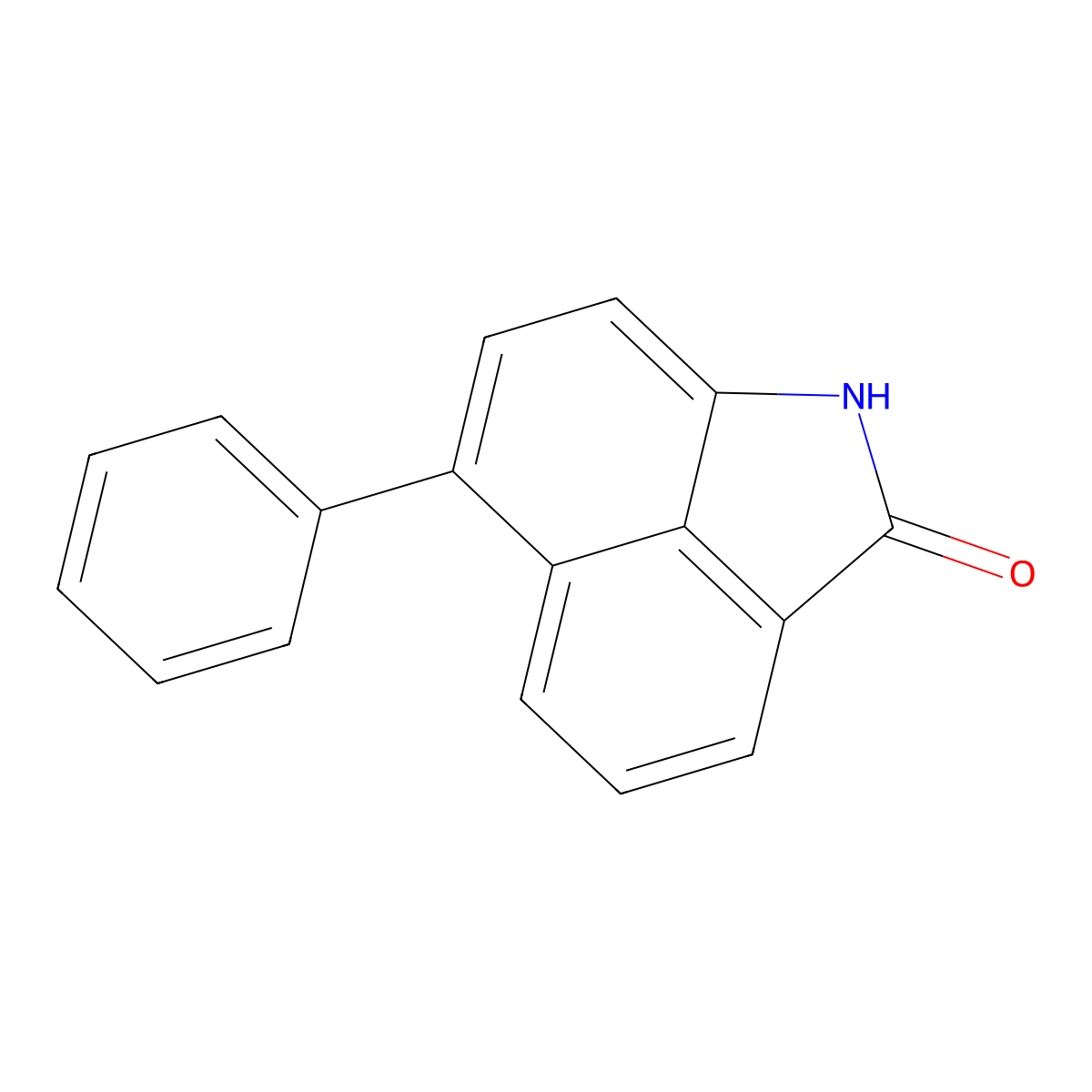 6-Phenylbenz[cd]indol-2(1H)-one molecular structure, CAS 24856-01-7