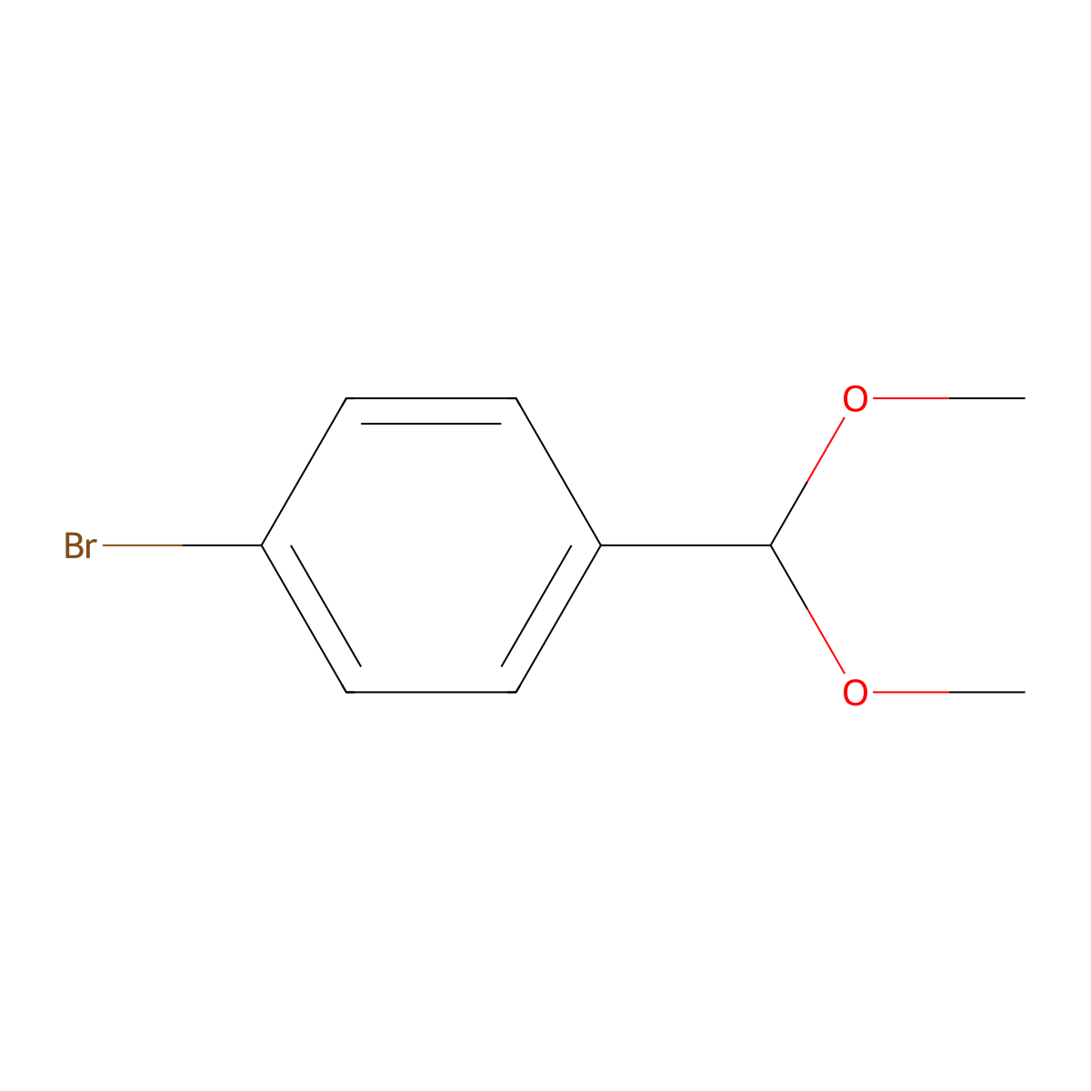 1-Bromo-4-(dimethoxymethyl)benzene molecular structure, CAS 24856-58-4
