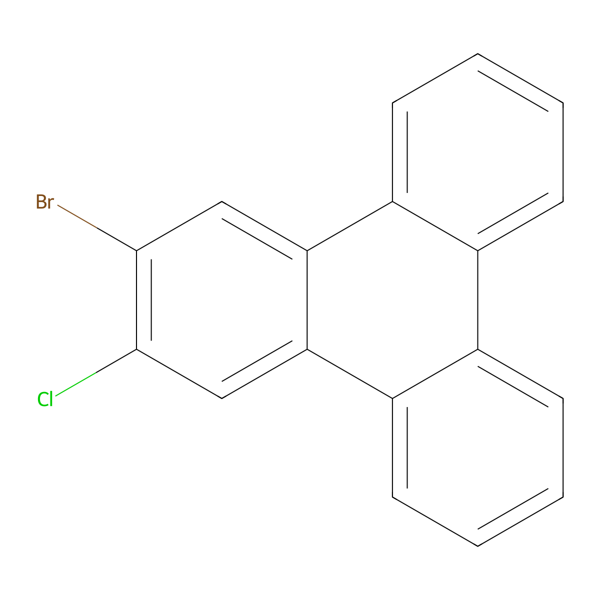 2-Bromo-3-chlorotriphenylene molecular structure, CAS 2485777-28-2