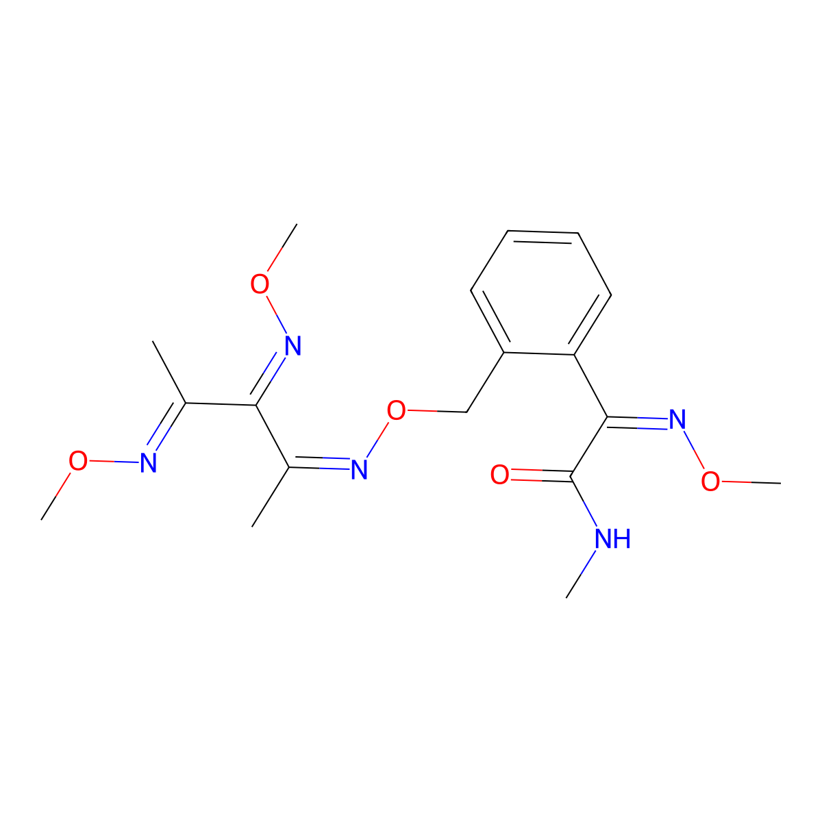 Orysastrobin molecular structure, CAS 248593-16-0