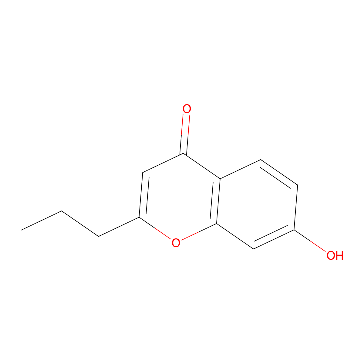 7-hydroxy-2-propyl-4H-chromen-4-one molecular structure, CAS 248595-21-3
