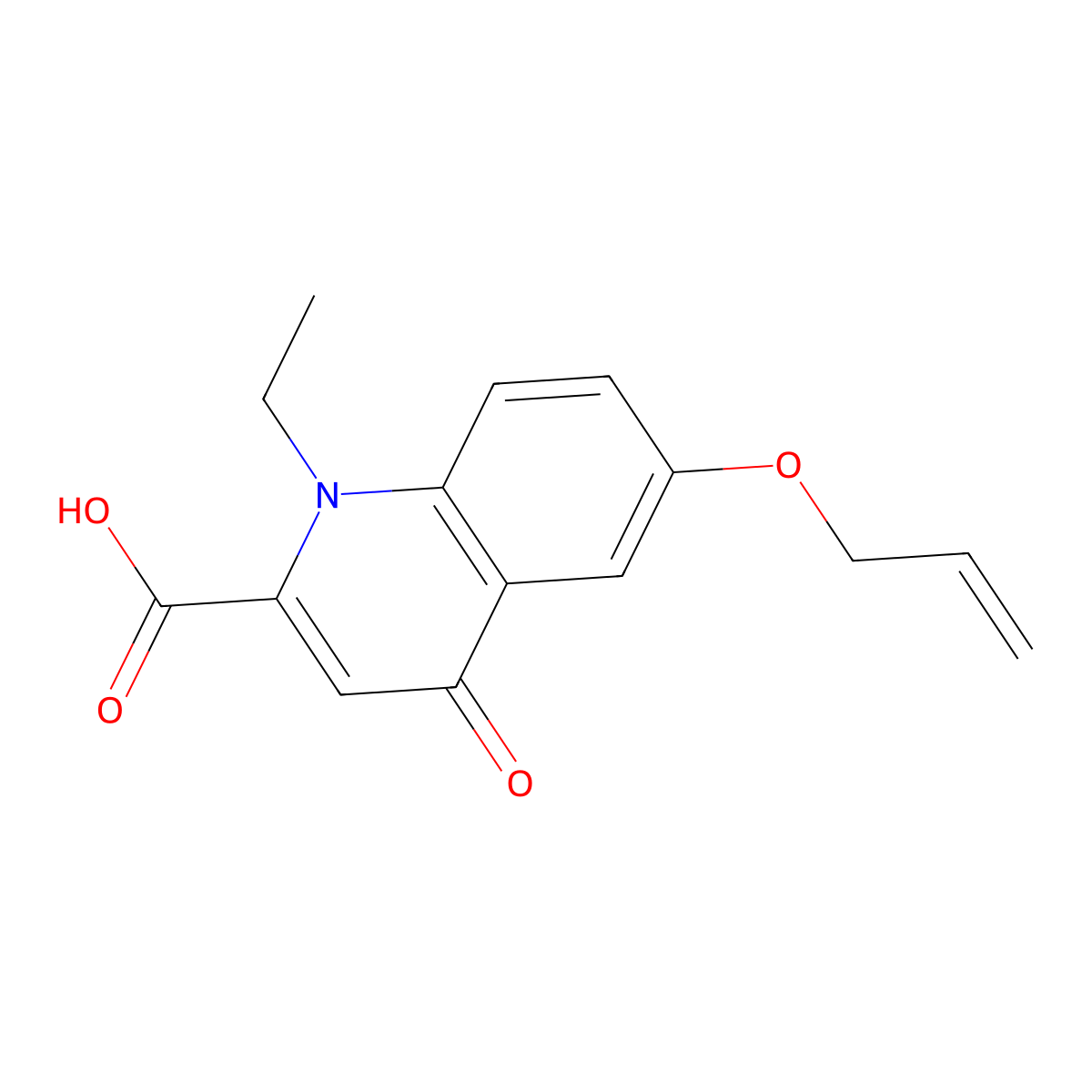 6-(Allyloxy)-1-ethyl-4-oxo-1,4-dihydroquinoline-2-carboxylic acid molecular structure, CAS 248596-48-7