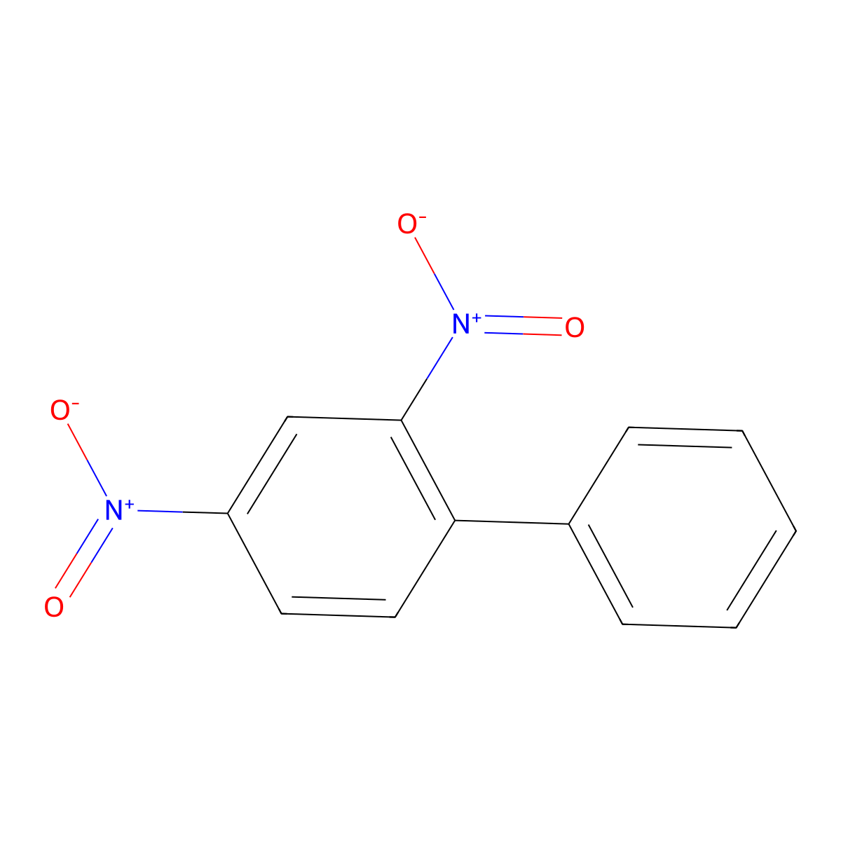2,4-Dinitrobiphenyl molecular structure, CAS 2486-04-6