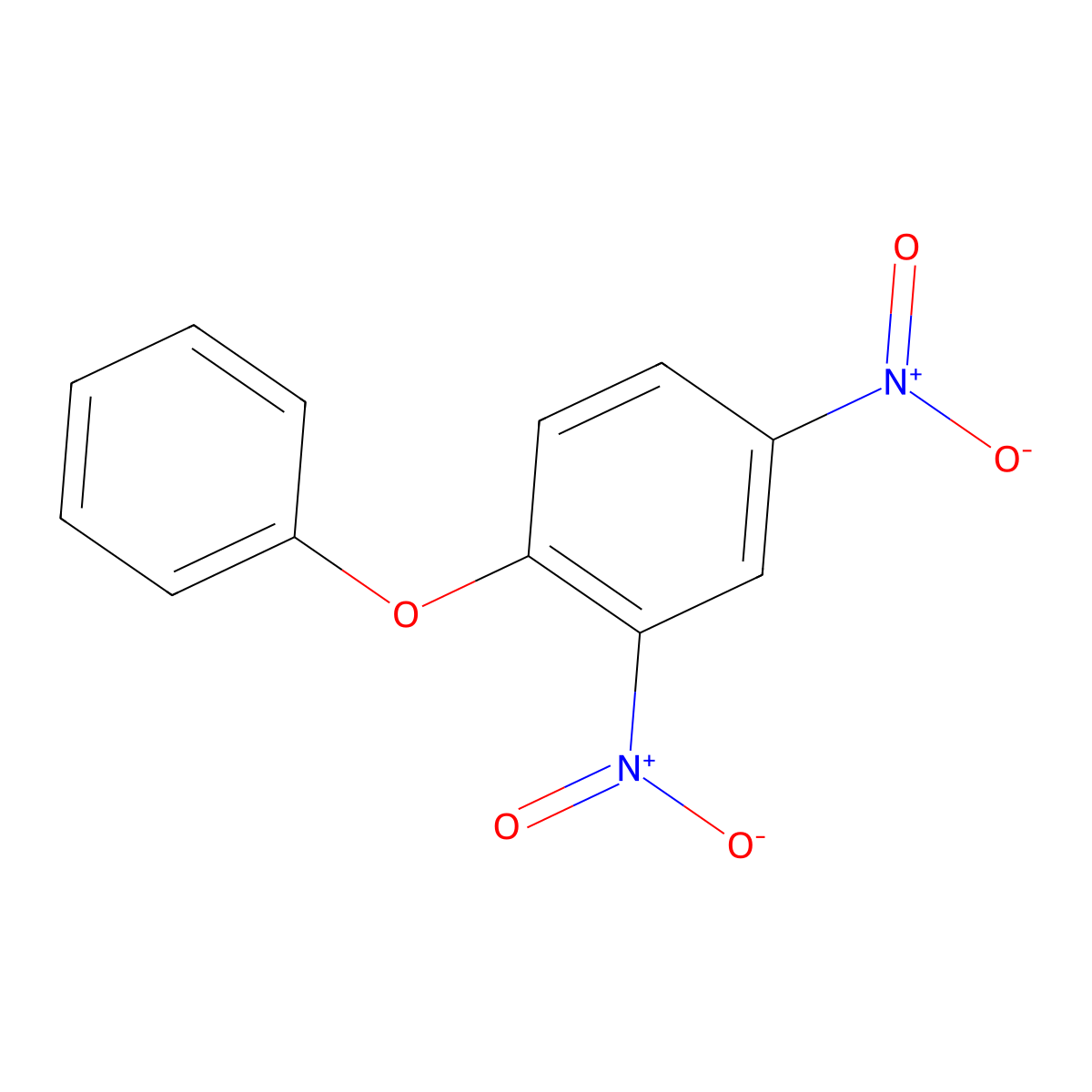 2,4-Dinitro-1-phenoxybenzene molecular structure, CAS 2486-07-9