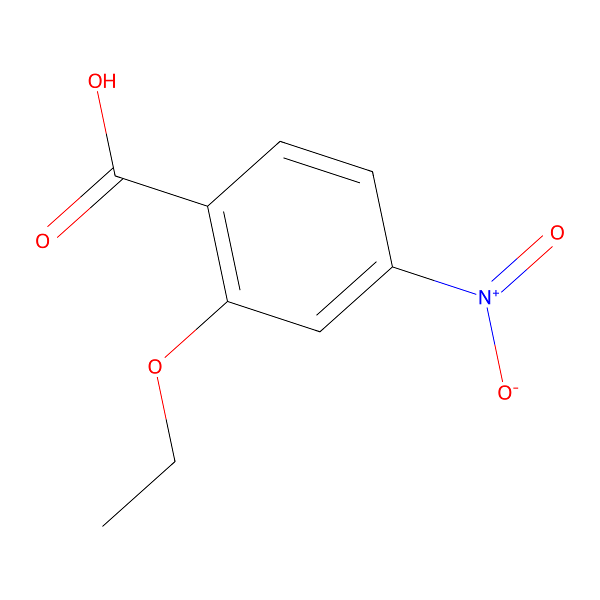 2-Ethoxy-4-nitrobenzoic acid molecular structure, CAS 2486-66-0