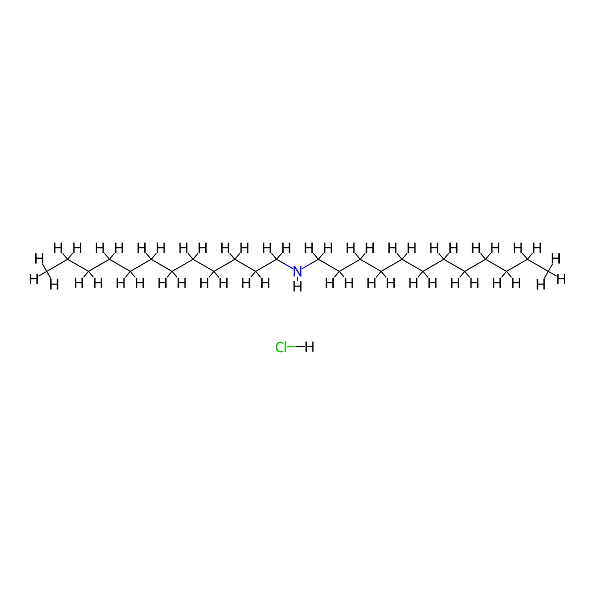 Didodecylammonium chloride molecular structure, CAS 2486-85-3