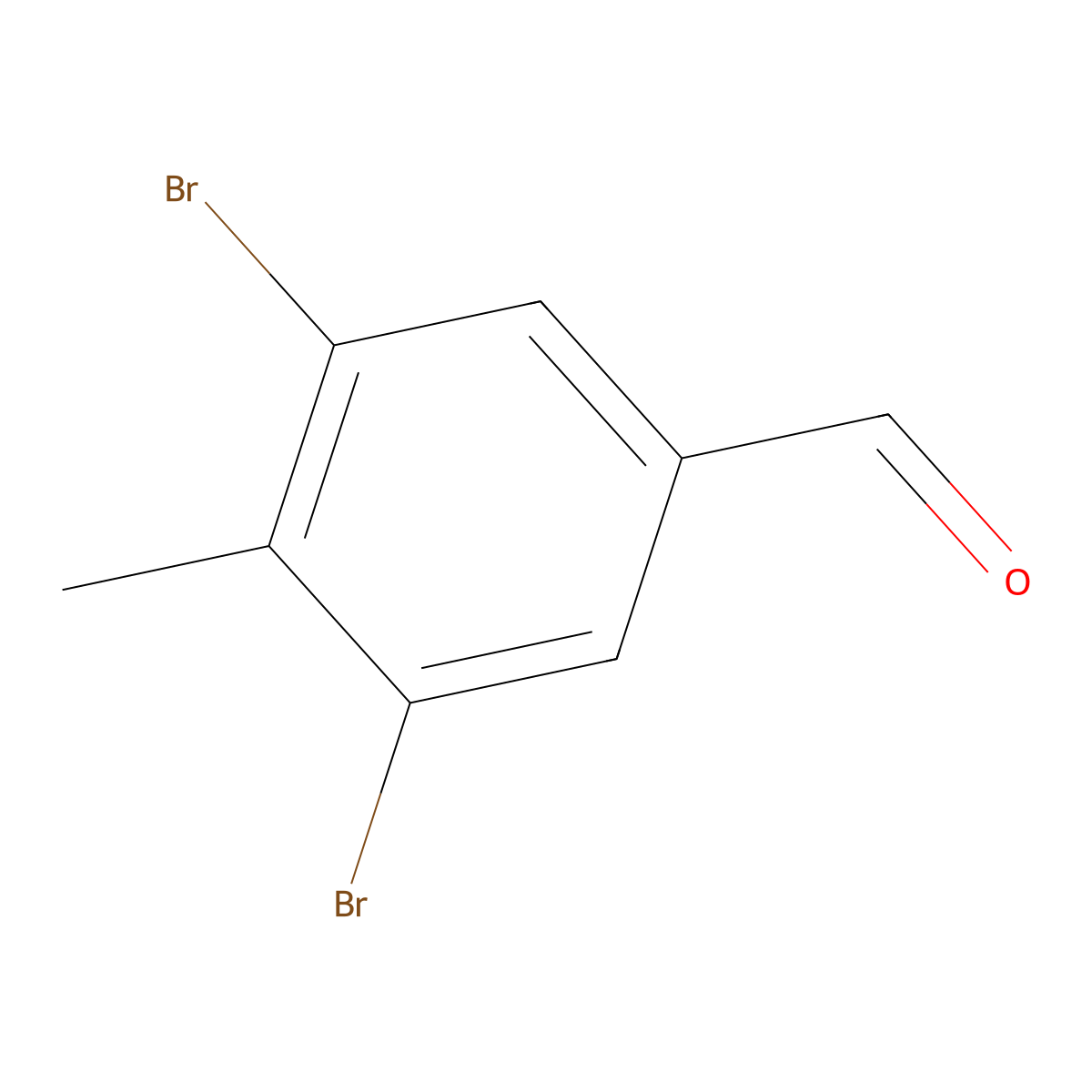 3,5-Dibromo-4-methylbenzaldehyde molecular structure, CAS 248607-57-0