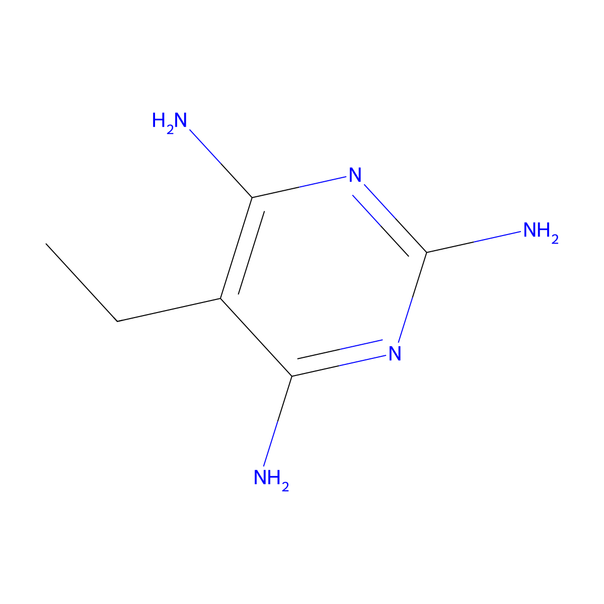 5-Ethylpyrimidine-2,4,6-triamine molecular structure, CAS 24867-19-4