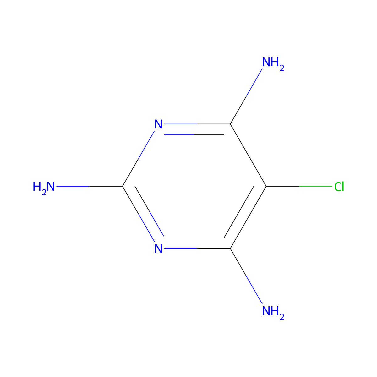 5-Chloropyrimidine-2,4,6-triamine molecular structure, CAS 24867-23-0