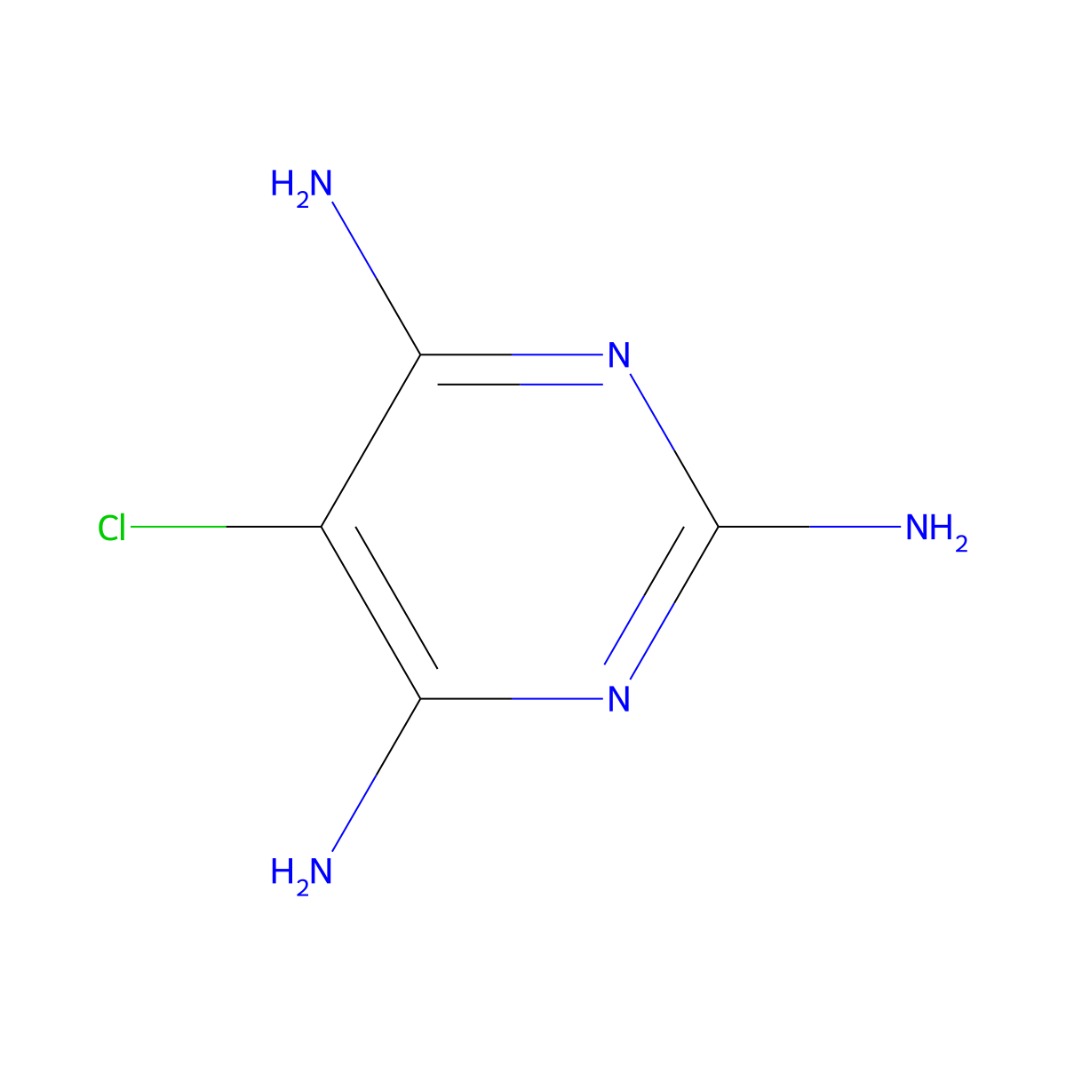 5-Chloropyrimidine-2,4,6-triamine molecular structure, CAS 24867-23-0
