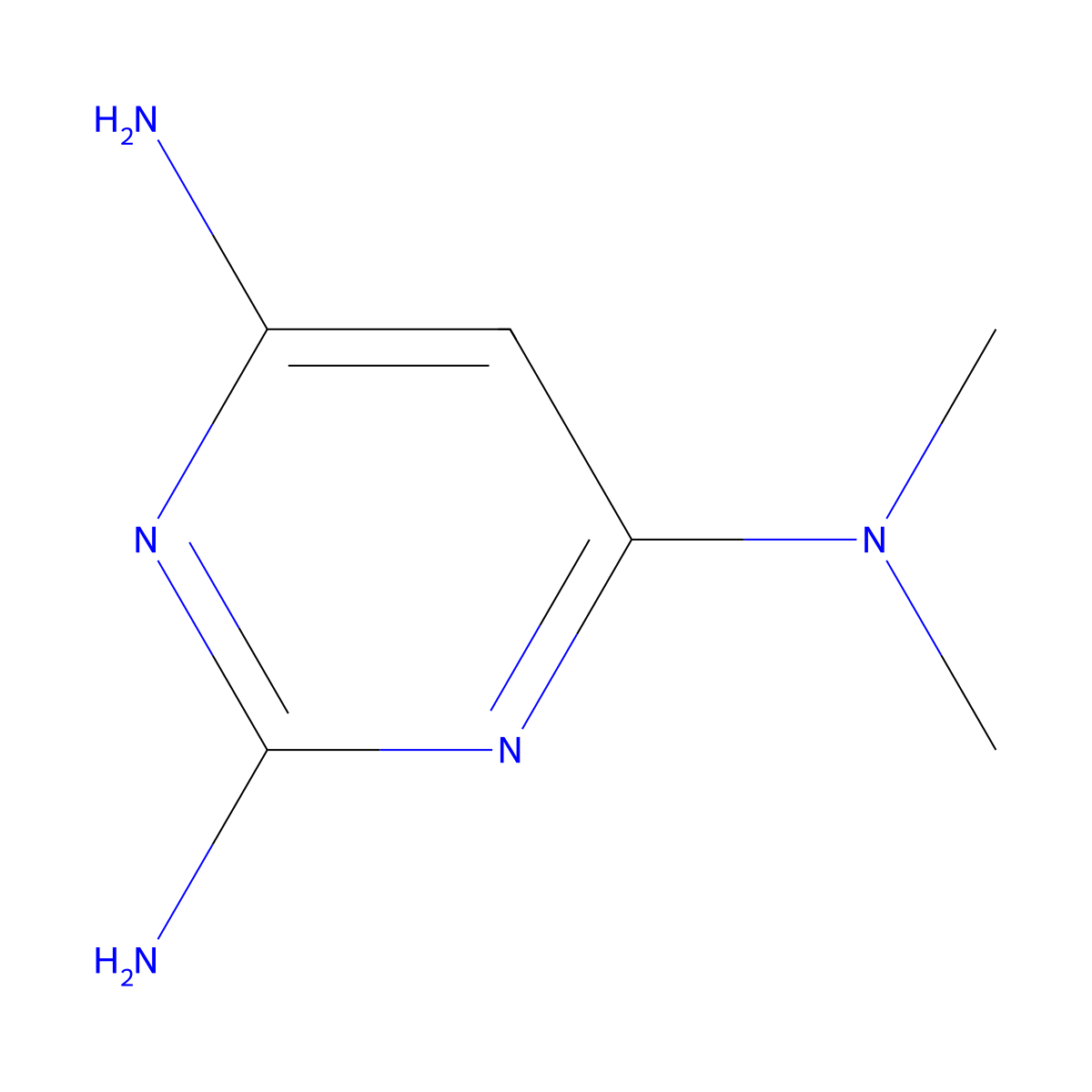 N4,N4-dimethylpyrimidine-2,4,6-triamine molecular structure, CAS 24867-25-2