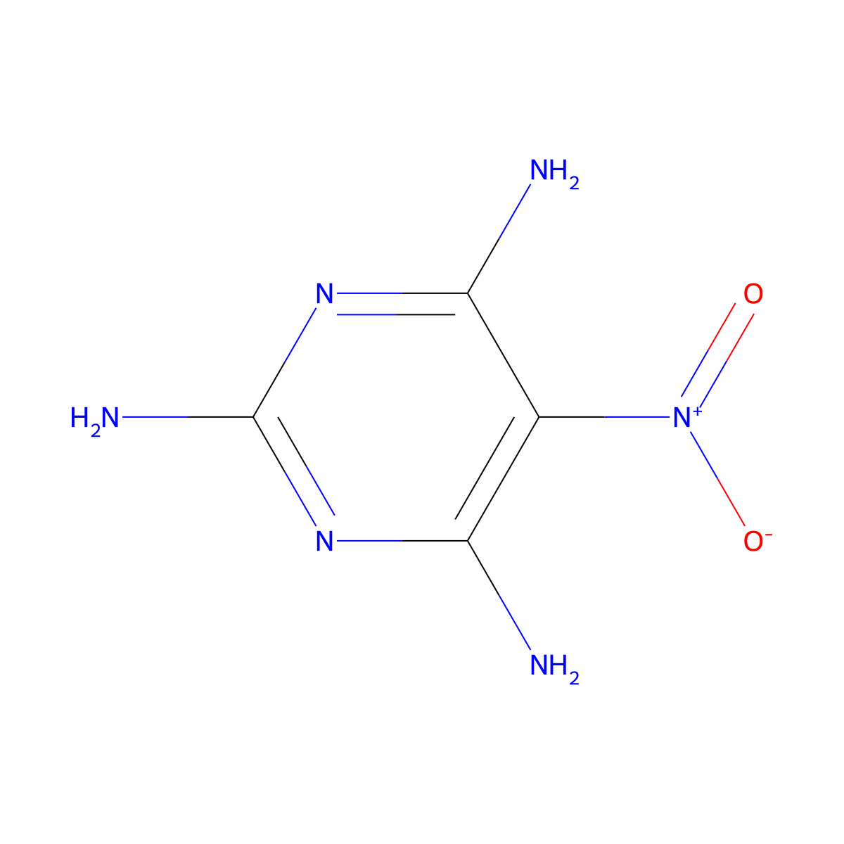 5-Nitro-2,4,6-triaminopyrimidine molecular structure, CAS 24867-36-5