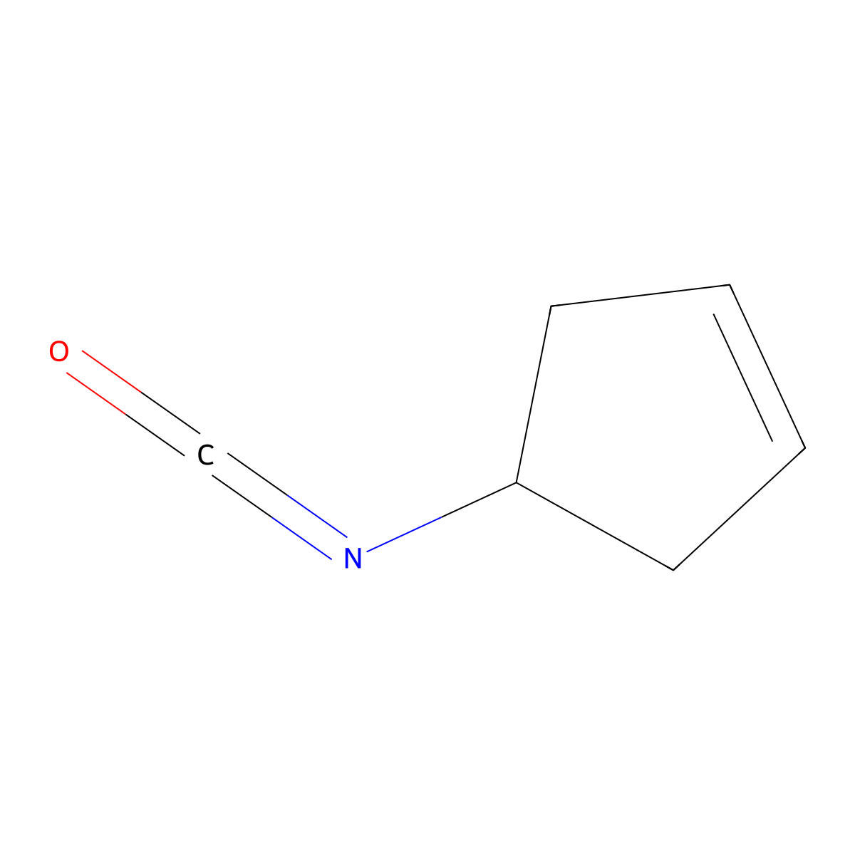 4-Isocyanatocyclopent-1-ene molecular structure, CAS 2487-95-8