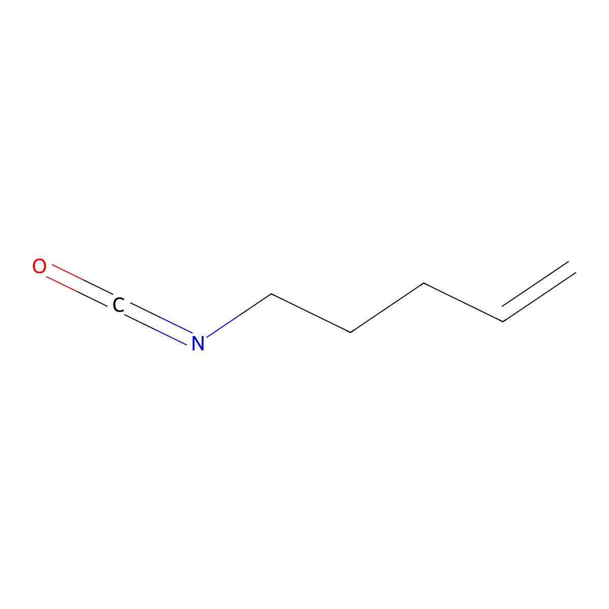 5-Isocyanatopent-1-ene molecular structure, CAS 2487-98-1
